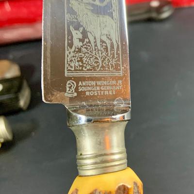 LOT:203: Collection of Knives and Cleavers and More Including Hoffritz Butcher's Knife and Cleaver and More