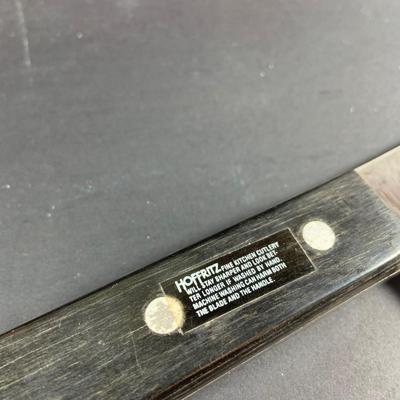 LOT:203: Collection of Knives and Cleavers and More Including Hoffritz Butcher's Knife and Cleaver and More