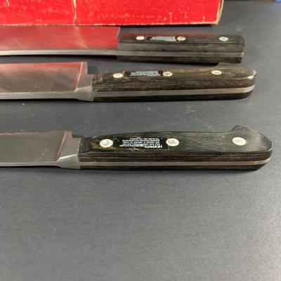 LOT:203: Collection of Knives and Cleavers and More Including Hoffritz Butcher's Knife and Cleaver and More