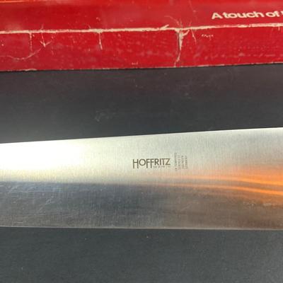 LOT:203: Collection of Knives and Cleavers and More Including Hoffritz Butcher's Knife and Cleaver and More