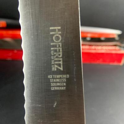 LOT:203: Collection of Knives and Cleavers and More Including Hoffritz Butcher's Knife and Cleaver and More