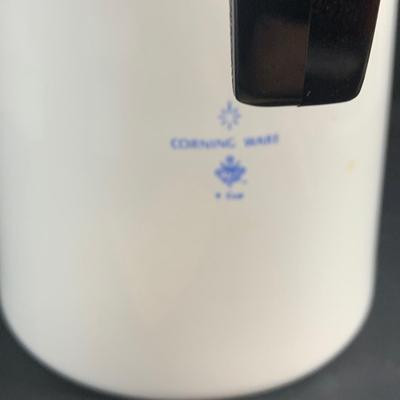 LOT:205: Corningware Blue Cornflower Baking Dishes and Coffee Pots