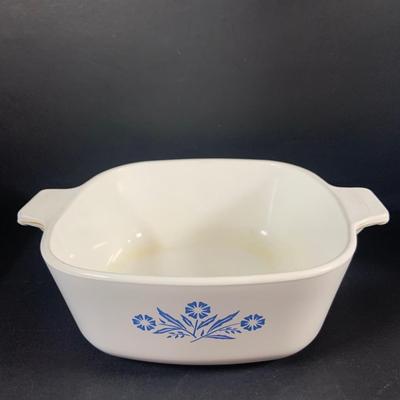 LOT:205: Corningware Blue Cornflower Baking Dishes and Coffee Pots
