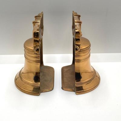 LOT 246: Liberty Bell Collection - Pair of Brass Bookends with Bicentennial Bells and More
