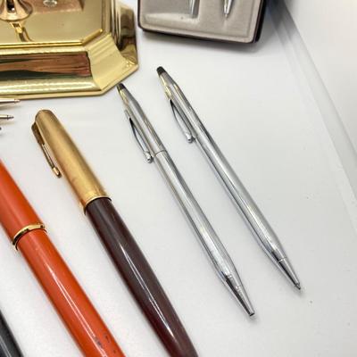 LOT 247: Large Collection of Vintage Writing Utensils - Cross, Parker, Rosa and More