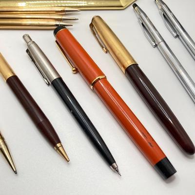 LOT 247: Large Collection of Vintage Writing Utensils - Cross, Parker, Rosa and More