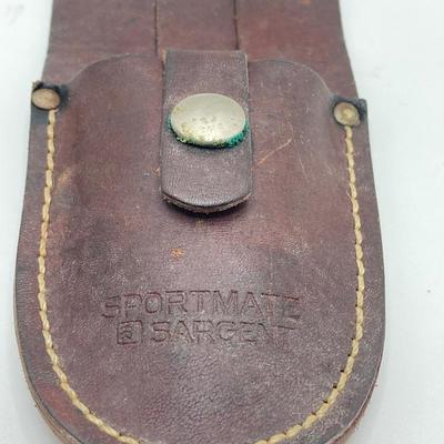 LOT 248: Large Collection of Leather Knife Sheaths - Sportmate, Kershaw and More