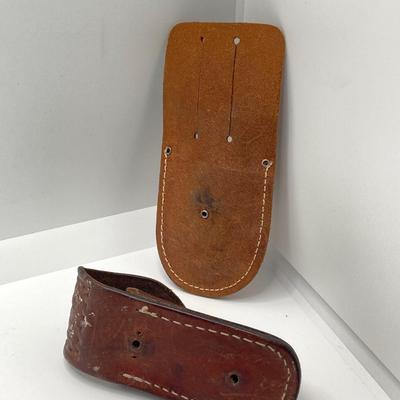 LOT 248: Large Collection of Leather Knife Sheaths - Sportmate, Kershaw and More