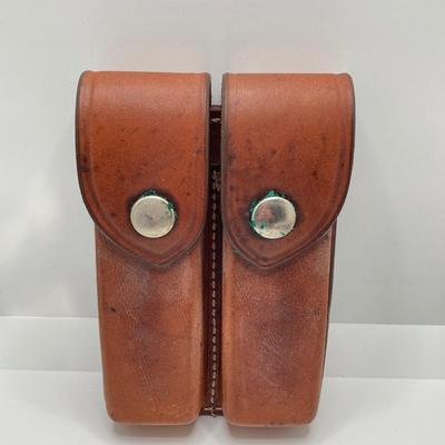 LOT 248: Large Collection of Leather Knife Sheaths - Sportmate, Kershaw and More