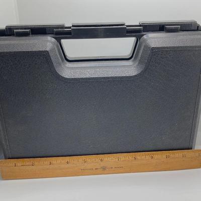 LOT 249: Three Leather Firearm Holders / Holsters, Doskocil Gun Case and Cleaning / Care Supplies (Outers Case) and More