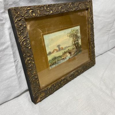 Framed Watercolor Landscape (1008-BM)