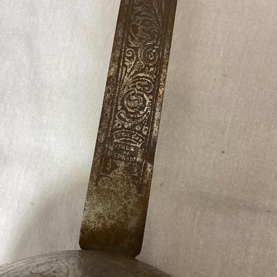 Ornate Metal Sword with Hand Guard (1018FR-BM)