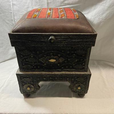Pair of Turkish Storage Ottomans (1018FC-BM)