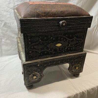 Pair of Turkish Storage Ottomans (1018FC-BM)