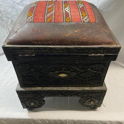 Pair of Turkish Storage Ottomans (1018FC-BM)