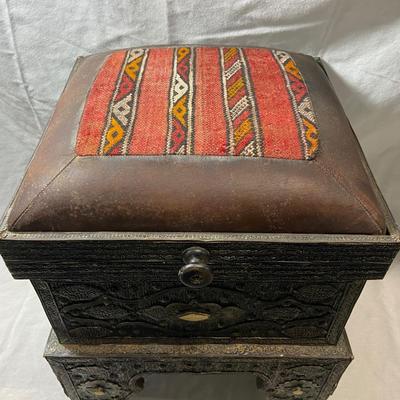 Pair of Turkish Storage Ottomans (1018FC-BM)