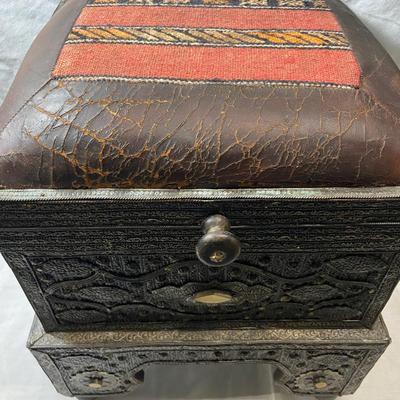 Pair of Turkish Storage Ottomans (1018FC-BM)