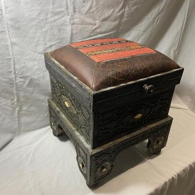 Pair of Turkish Storage Ottomans (1018FC-BM)