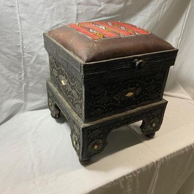 Pair of Turkish Storage Ottomans (1018FC-BM)