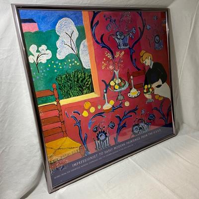 Large Framed Print of Harmony in Red by Henri Matisse (1008-BM)