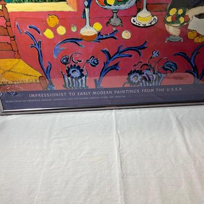 Large Framed Print of Harmony in Red by Henri Matisse (1008-BM)