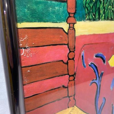 Large Framed Print of Harmony in Red by Henri Matisse (1008-BM)