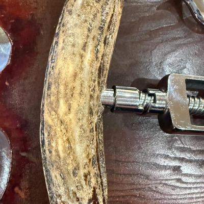 John Hasselbring Stag Sterling Bar Set 5 Pc Spoon Corkscrew Jigger Pick Opener