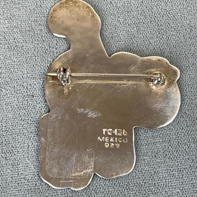 Sterling silver Garfield Cat Pin