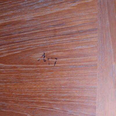 Mid-century Danish Dining Table with (2) Leaves and (6) Chairs