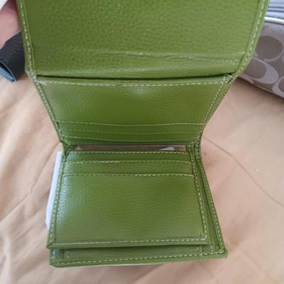COACH WALLET AND ZIPPERED BAG ALSO A PAIR OF SUNGLASSES