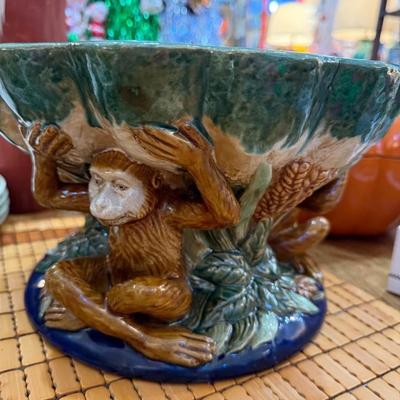 Monkey Serving Display Dish Bowl