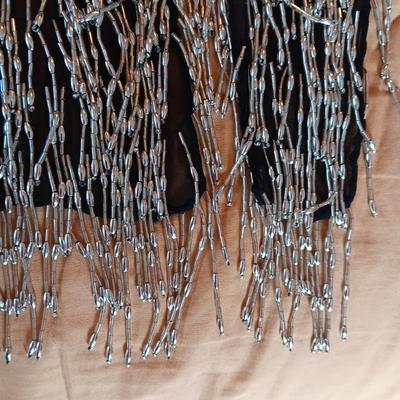 BEADS AND SEQUINS SCARF, 2 WATCHES AND SMALL ZIPPERED BAG