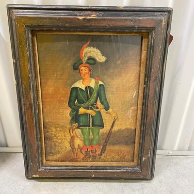 Two Antique Hunting Art in Etched Frames (1008-SS)