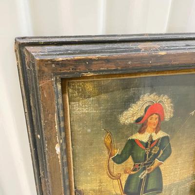 Two Antique Hunting Art in Etched Frames (1008-SS)