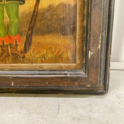 Two Antique Hunting Art in Etched Frames (1008-SS)