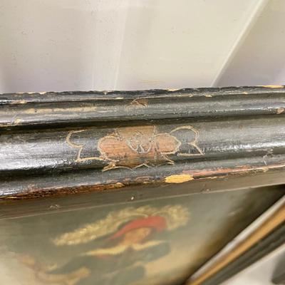 Two Antique Hunting Art in Etched Frames (1008-SS)