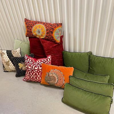 Bold and Beautiful Accent Pillows w/Mackenzie Childs (1018BR-SS)