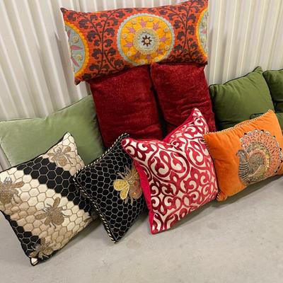 Bold and Beautiful Accent Pillows w/Mackenzie Childs (1018BR-SS)