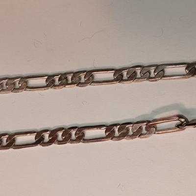 2 STERLING SILVER CHAIN NECKLACES
