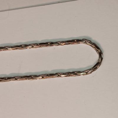 2 STERLING SILVER CHAIN NECKLACES