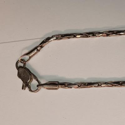 2 STERLING SILVER CHAIN NECKLACES