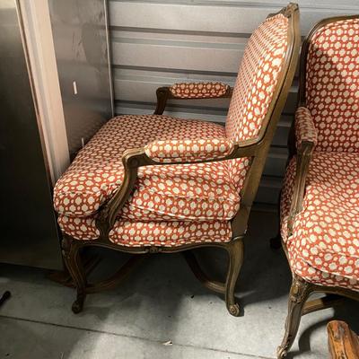 Two French Fauteuils Style Armchairs (1020B-SS)