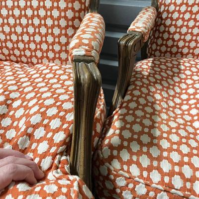 Two French Fauteuils Style Armchairs (1020B-SS)