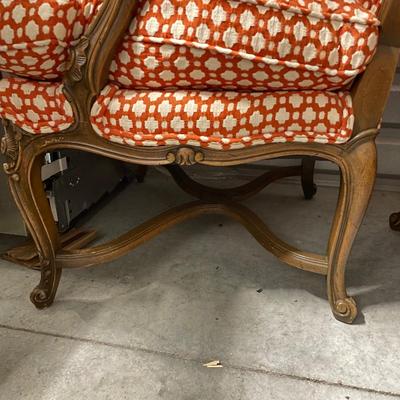Two French Fauteuils Style Armchairs (1020B-SS)