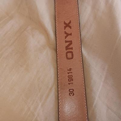 4 LADIES LEATHER BELTS SIZE MEDIUM