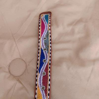 4 LADIES LEATHER BELTS SIZE MEDIUM