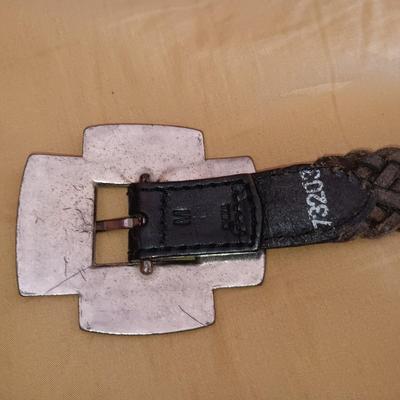 4 LADIES LEATHER BELTS SIZE MEDIUM