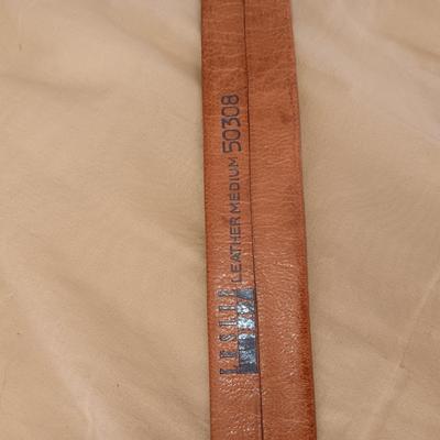 4 LADIES LEATHER BELTS SIZE MEDIUM