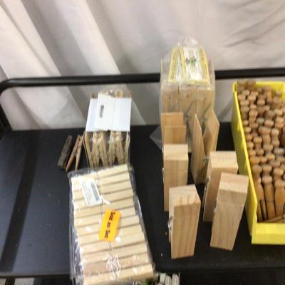 Wood Clothes Pins Lot