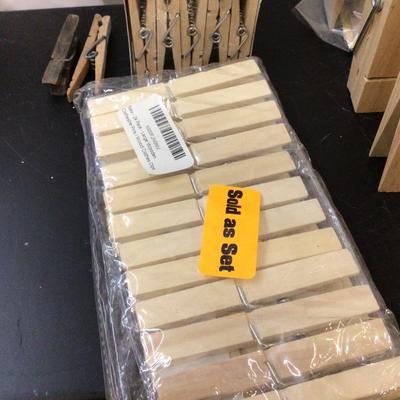 Wood Clothes Pins Lot